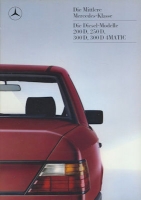 Mercedes-Benz 200D- 300 D 4Matic brochure 12.1986