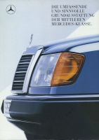 Mercedes-Benz Type 124 basic equipment brochure 6.1987