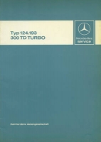 Mercedes-Benz Typ 124 300 TD Turbo repair manual 6.1987