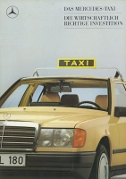 Mercedes-Benz Typ 201 / 124 Taxi Prospekt 1.1988
