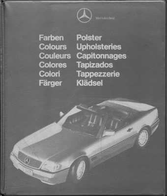 Mercedes-Benz Farben und Polster Box ca. 1989