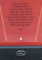 Mercedes-Benz G-Klasse Farben ca. 1989