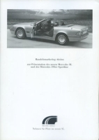 Mercedes-Benz Vorstellung SL + 190 Sportline Prospekt 1989