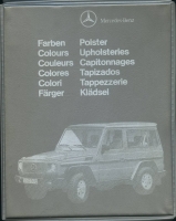 Mercedes-Benz G-Class Colors and upholstery box 11.1989