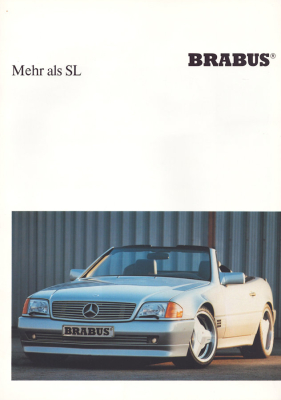 Mercedes-Benz R 129 Brabus Prospekt 1989/1990