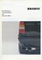 Mercedes-Benz Brabus exhaust systems brochure 1991