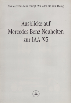 Mercedes-Benz Ausblicke IAA Prospekt 1995