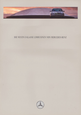 Mercedes-Benz E-Klasse Limousinen Prospekt 3.1995