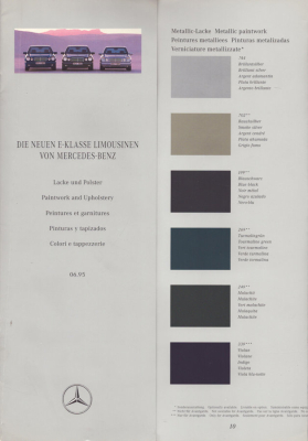 Mercedes-Benz E-Klasse Farben 6.1995
