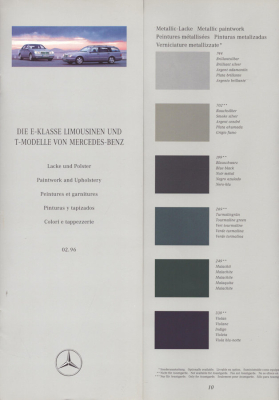 Mercedes-Benz E-Klasse Farben 2.1996