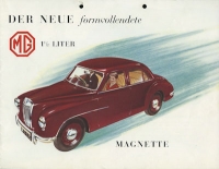 MG Magnette Prospekt 10.1953