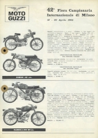 Moto Guzzi program 1964