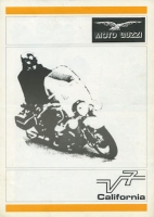 Moto Guzzi V 7 California brochure ca. 1972