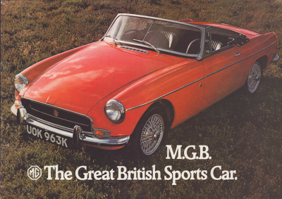 MG B Prospekt ca. 1973