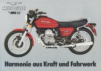 Moto Guzzi V 35 / V 50 brochure ca. 1978