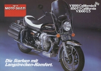 Moto Guzzi 850 T3 / V 1000 brochure ca. 1981