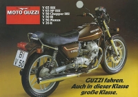 Moto Guzzi V 35 / V 50 + V 65 Prospekt ca. 1983