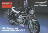 Moto Guzzi 850 - T 5 / V 1000 California II brochure ca. 1983