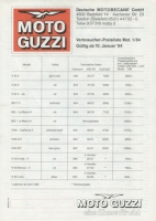 Moto Guzzi pricelist 1.1984