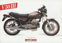 Moto Guzzi V 50 III brochure 11.1984