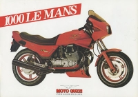 Moto Guzzi 1000 Le Mans IV Prospekt 7.1985