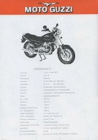 Moto Guzzi Sessantacinque GT brochure ca. 1988