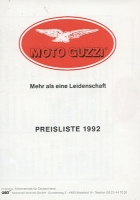 Moto Guzzi  Preisliste 1992