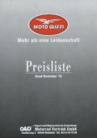 Moto Guzzi pricelist 11.1993