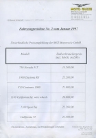 Moto Guzzi pricelist 1.1997