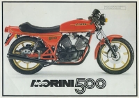 Moto Morini 500 Prospekt ca. 1978