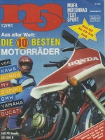 MO Motorrad, Mokick, Mofa und Sport 1981 Heft 12