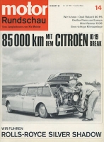 Motor Rundschau 1966 Heft 14