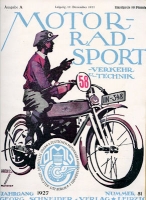 Motorrad Sport Verkehr und Technik 1927 No. 51