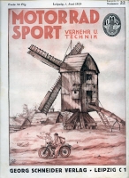 Motorrad Sport Verkehr und Technik 1929 No. 22