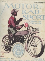 Motorrad Sport Verkehr und Technik 1925 Heft 9
