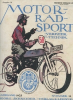 Motorrad Sport Verkehr und Technik 1925 Heft 14