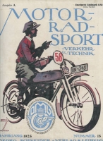 Motorrad Sport Verkehr und Technik 1925 Heft 15