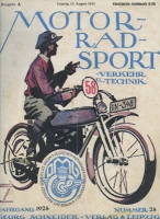 Motorrad Sport Verkehr und Technik 1925 Heft 25
