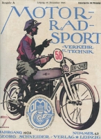 Motorrad Sport Verkehr und Technik 1925 Heft 43