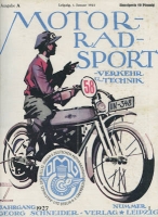 Motorrad Sport Verkehr und Technik 1927 No. 1