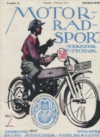 Motorrad Sport Verkehr und Technik 1927 No. 6