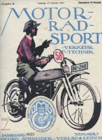 Motorrad Sport Verkehr und Technik 1927 No. 7