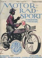 Motorrad Sport Verkehr und Technik 1927 Heft 32