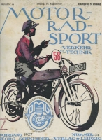 Motorrad Sport Verkehr und Technik 1927 No. 34