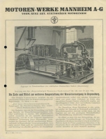 MWM Compressorless stationary diesel machines 1924/1925