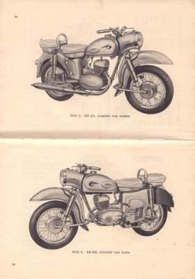 Preview: MZ ES 175 und 250 Bedienungsanleitung 1961