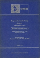 MZ ETS 250 Trophy-Sport Reparaturanleitung 1969