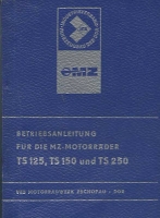 MZ TS 125 150 250 Bedienungsanleitung 1974