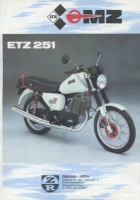 MZ ETZ 251 brochure 1989