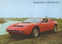 Maserati Merak SS Prospekt 1970er Jahre